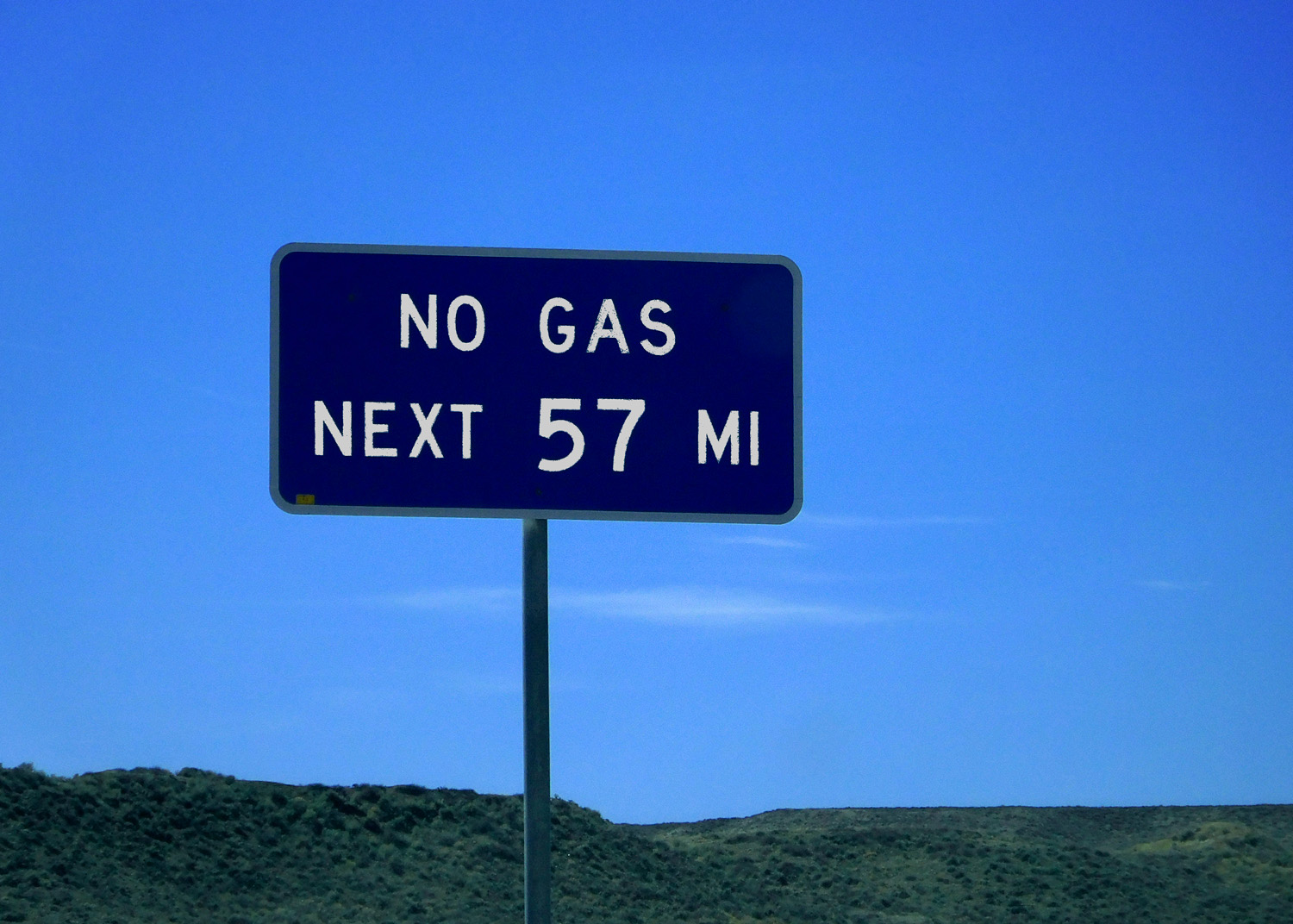 No Gas 57 Miles